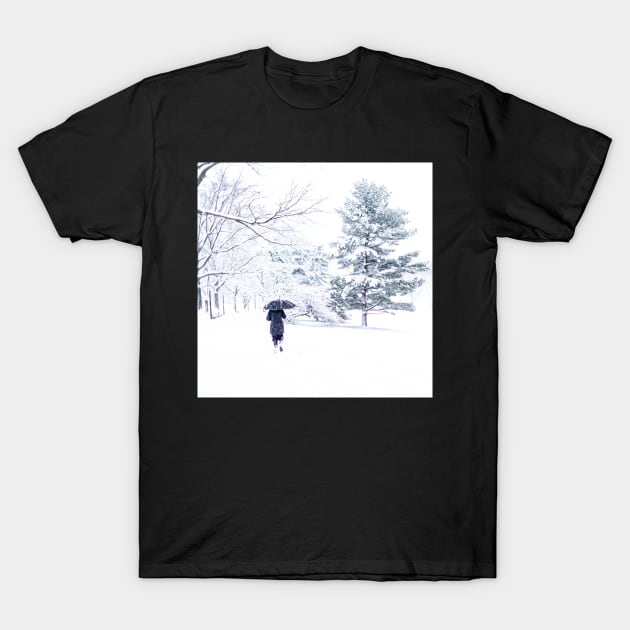 A walk in the snow T-Shirt by ShootFirstNYC